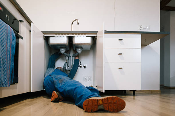 Professional Plumbing technician working in Republic, MI